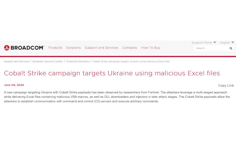 Cobalt Strike campaign targeting Ukraine using malicious Excel VBA macros disguised as military salary spreadsheets to deploy cyberattack payloads