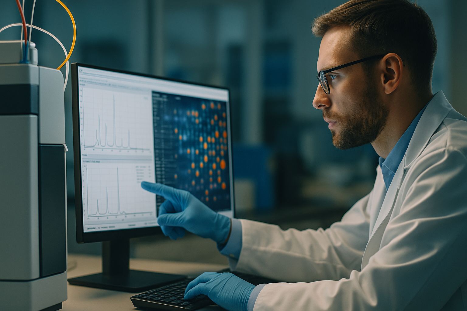SpotMap MS host cell protein analysis software dashboard showing LC-MS threat report